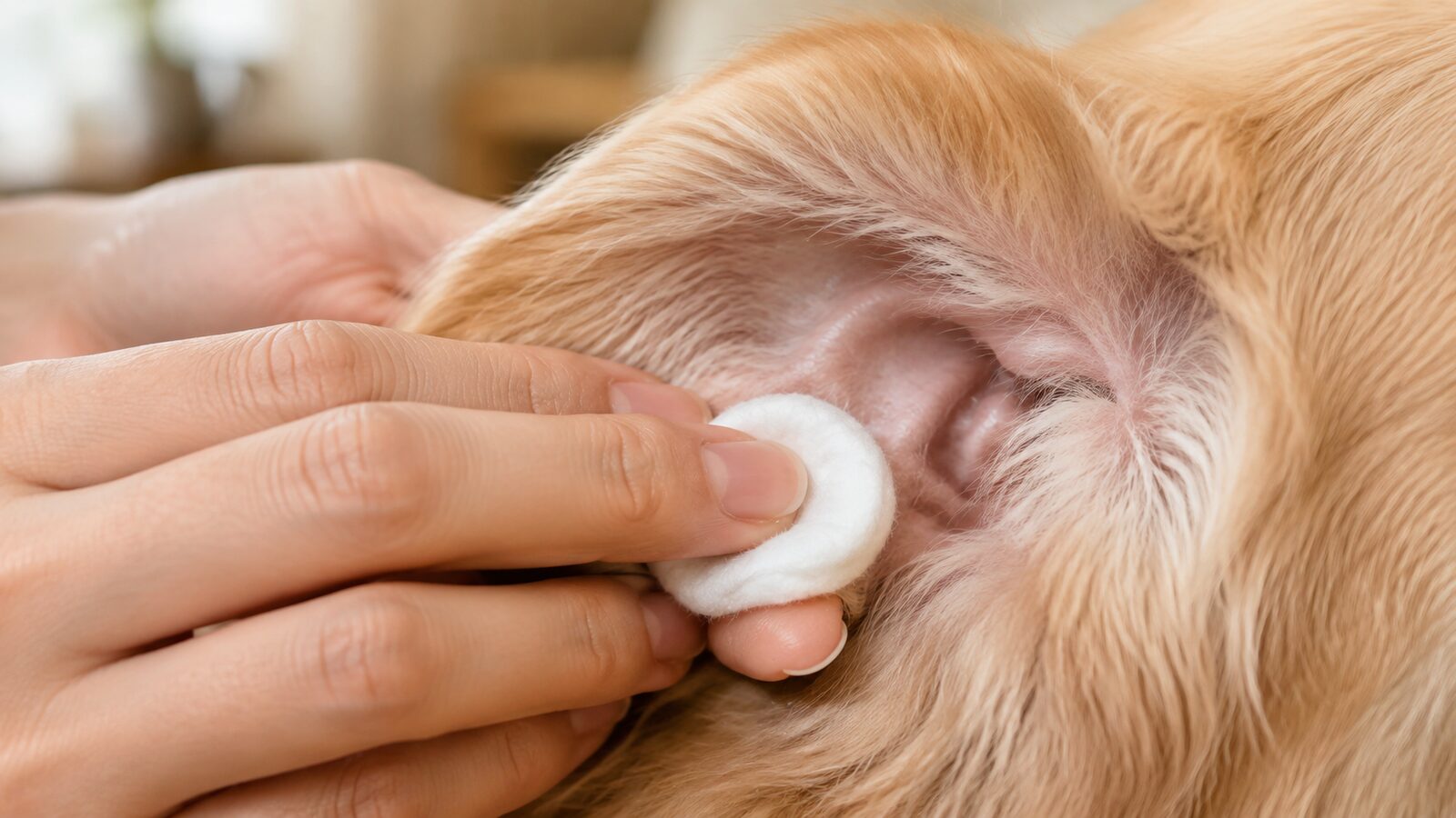 垂れ耳と立ち耳の犬の耳の入口を比較して確認するイメージ