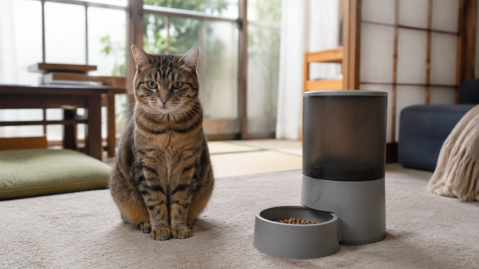 シッターへの鍵と世話の内容を確認する飼い主